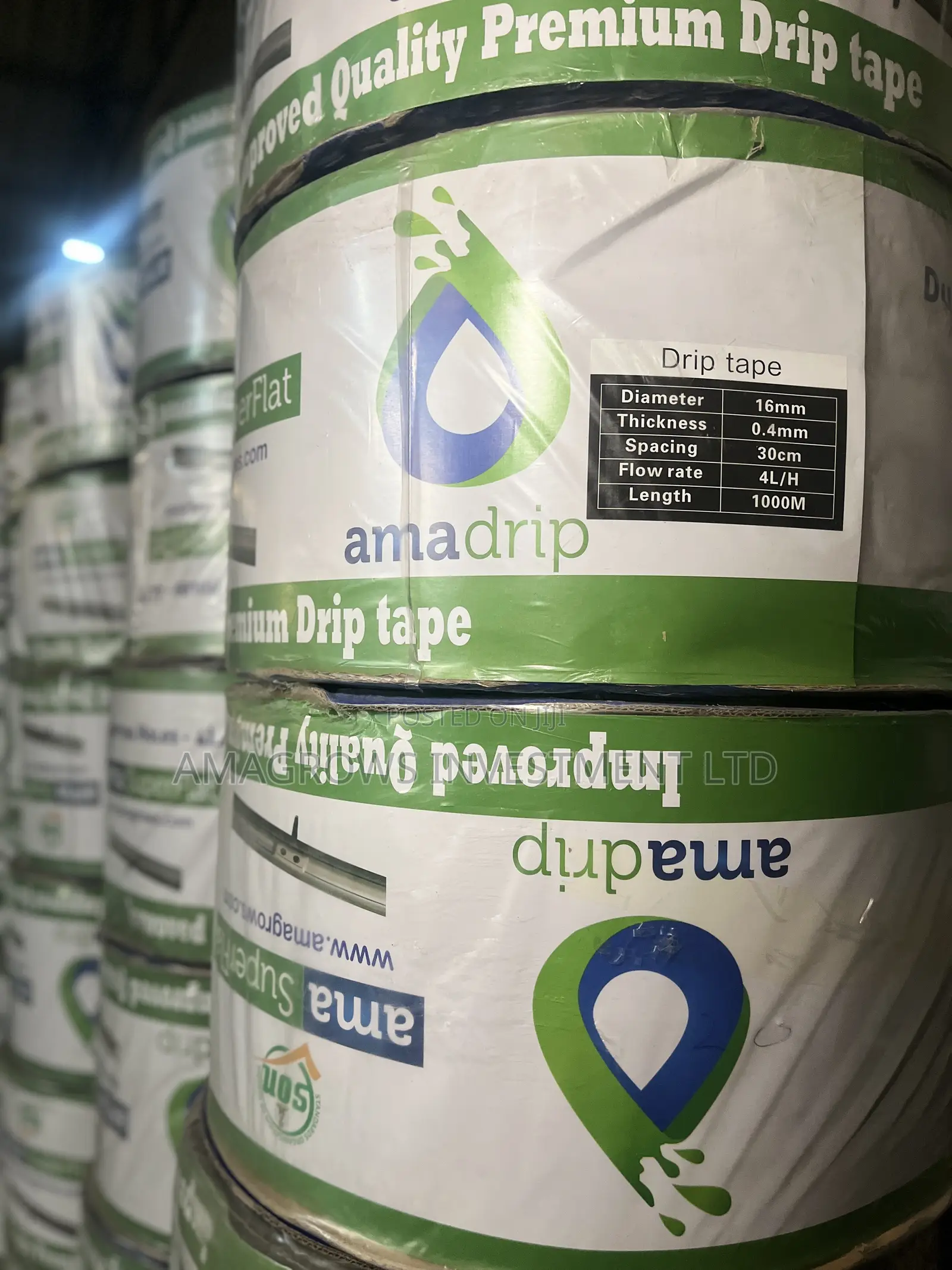 AmaSuperFlat Drip Tape 0.4mm Thickness 30cm Spacing 1000m Long