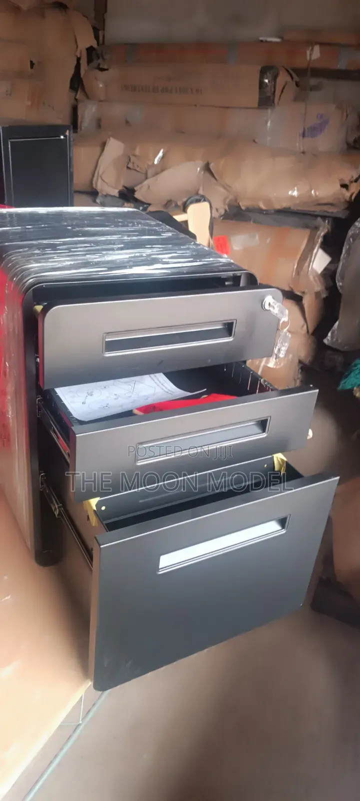 3 Drawer Metal Filing Cabinet/Office File Storage Cabinet