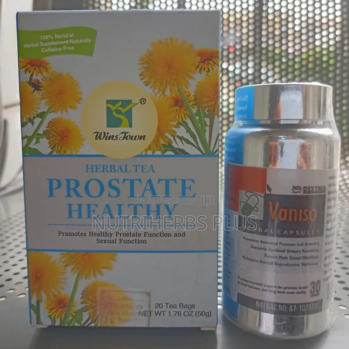 VANISO & PROSTATE HEALTHY HERBAL TEA(risk of Urinary Tract Infection)