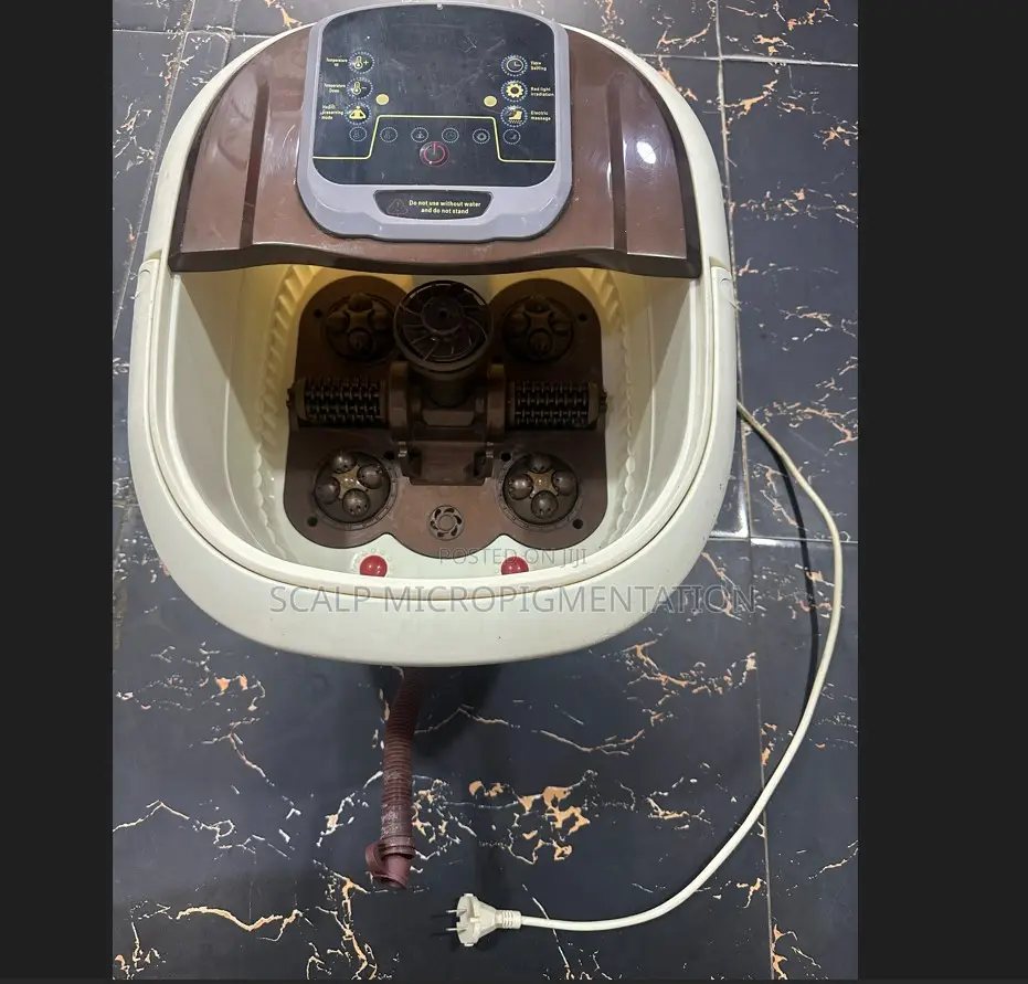 Electric Foot Spa Massager – Bubble, Heat, Vibration Rolling Massage
