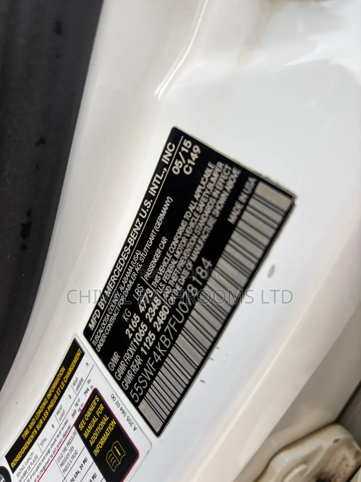 Mercedes-Benz C300 2015 White
