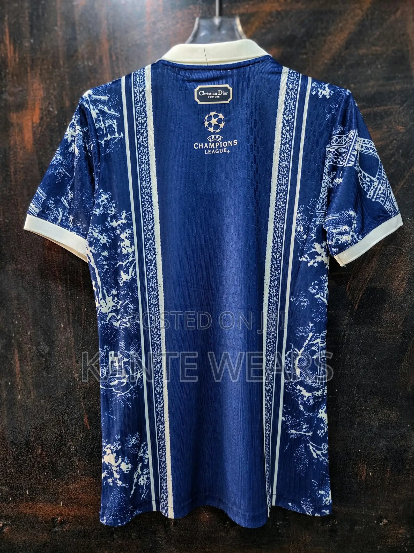 PSG X Dior Vintage Tapestry Polo Shirt HIGH QUALITY