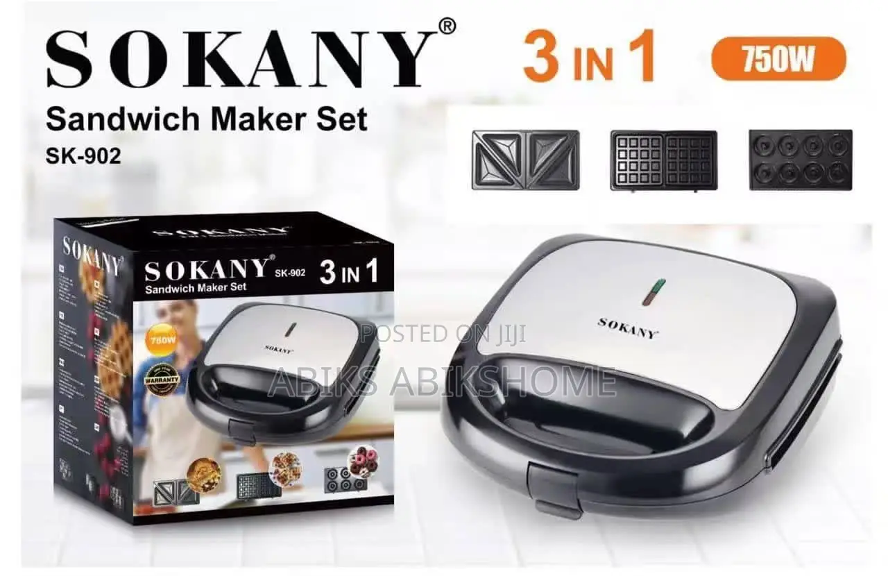 Sokany 3 in 1 Sandwich Maker