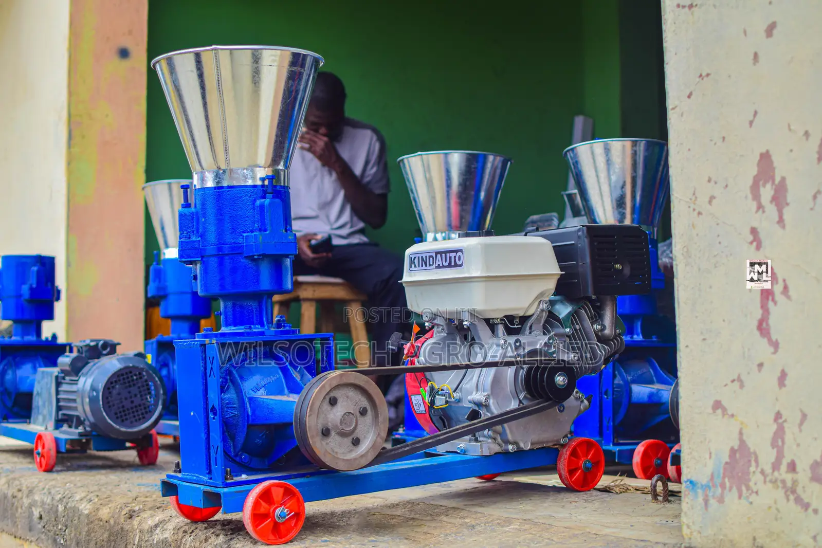 200kg/Hr Pelletizer Machine Powered With Gasoline/Electricity