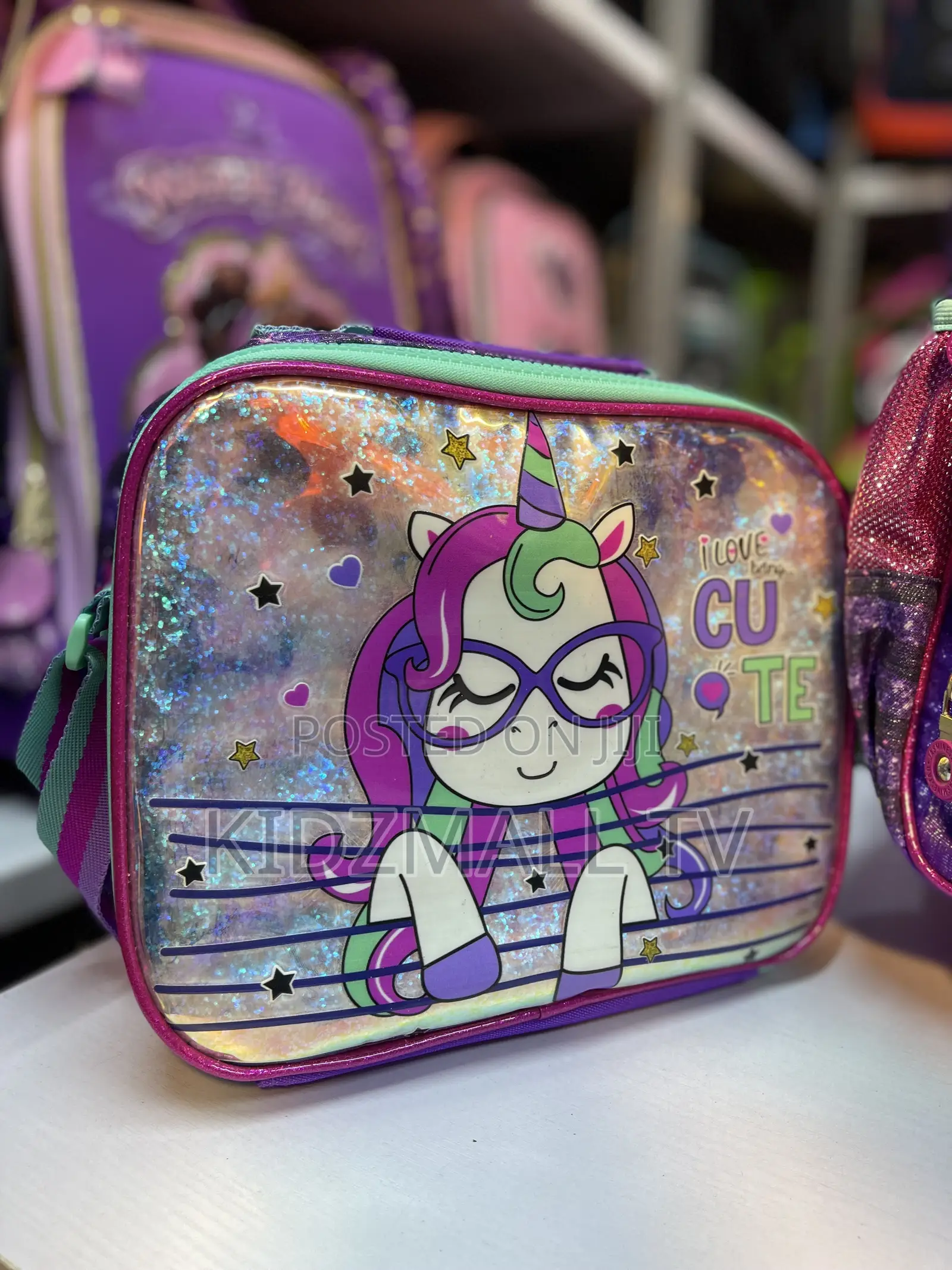 Girls 3-in-1 "Magical" Unicorn Rolling School Bag Set