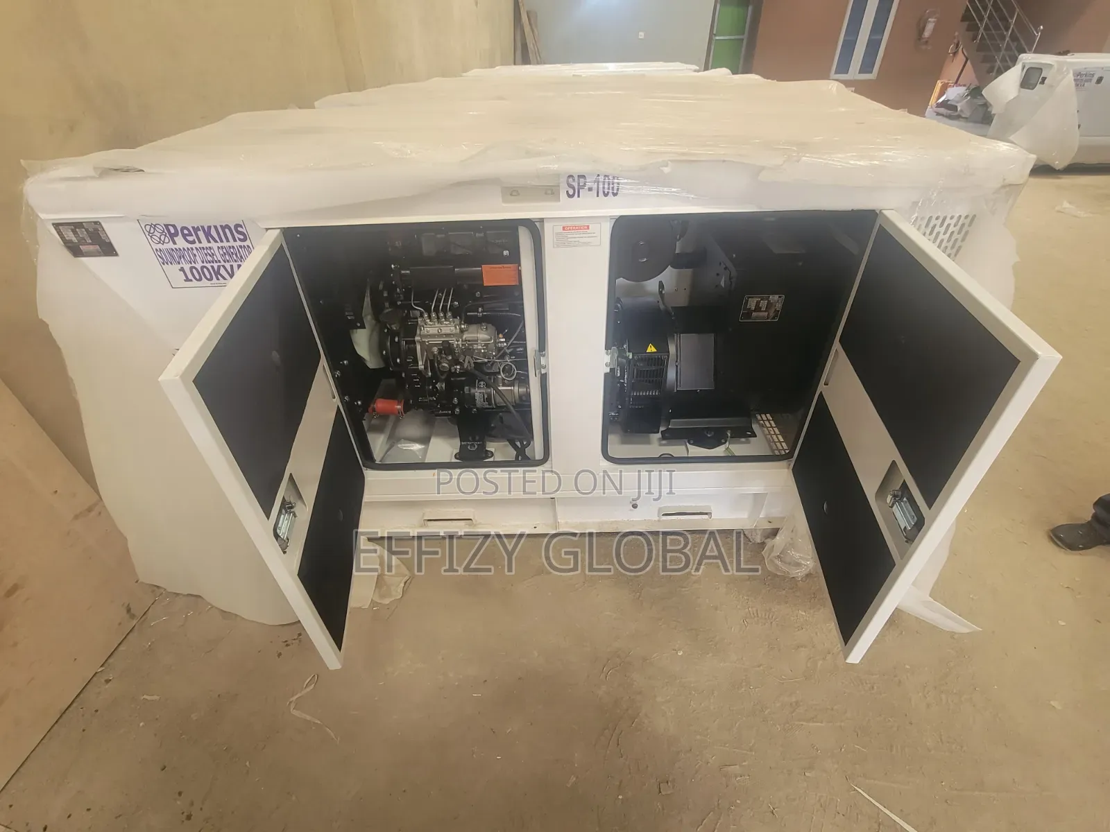 Heavy-Duty Perkins 100kva Soundproof Diesel Generator 100% Copper