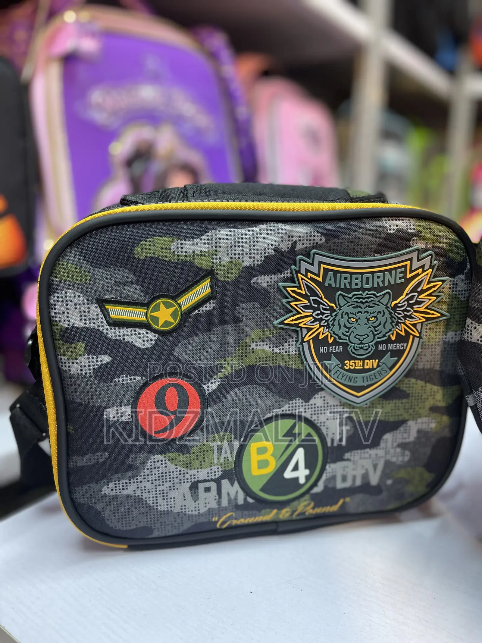 Boys 3-in-1 "Airborne Military Camo" Rolling School Bag Set