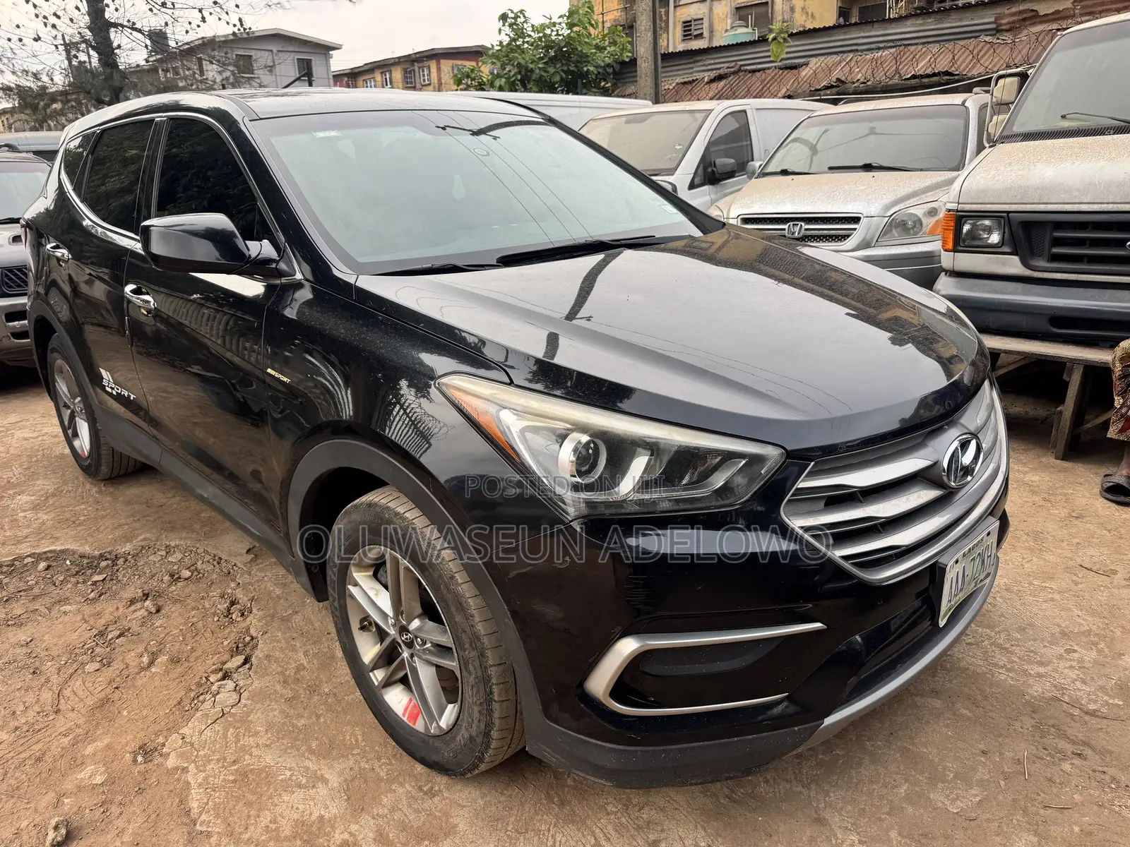 Hyundai Santa Fe SE AWD 2017 Black