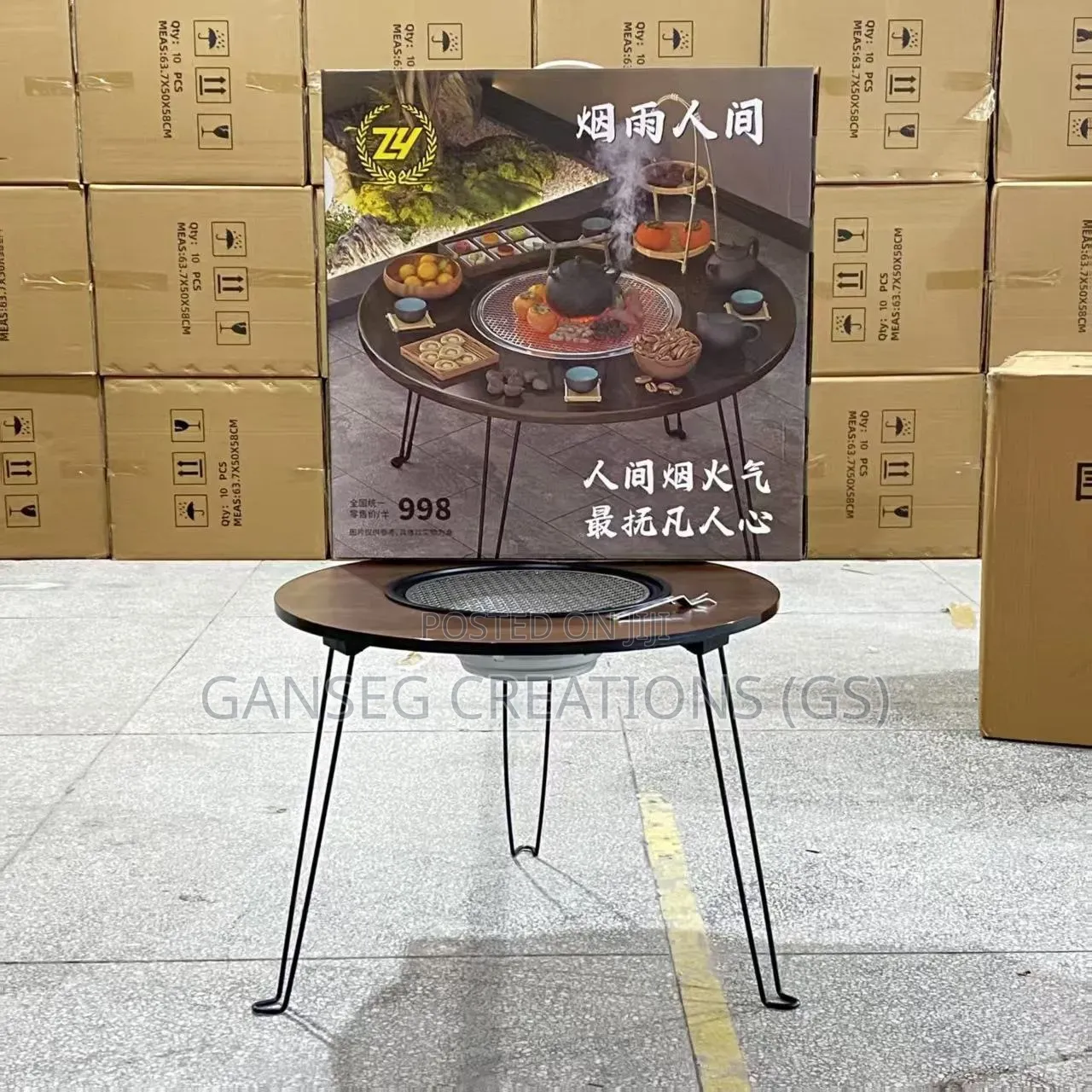 Premium Multi-Functional BBQ Grill Table–Perfect for Home Large Use