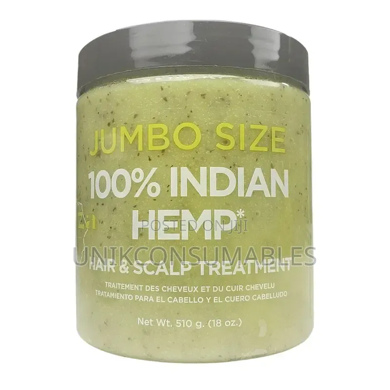 Jumbo Size 100% Indian Hemp Hair Scalp Treatment (510 G) 18 Oz.