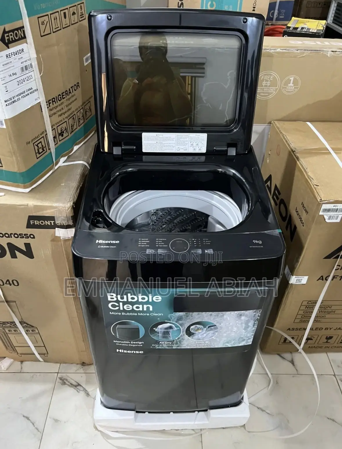 Hisense (9KG) Top Loader Bubble Clean Washing Machine