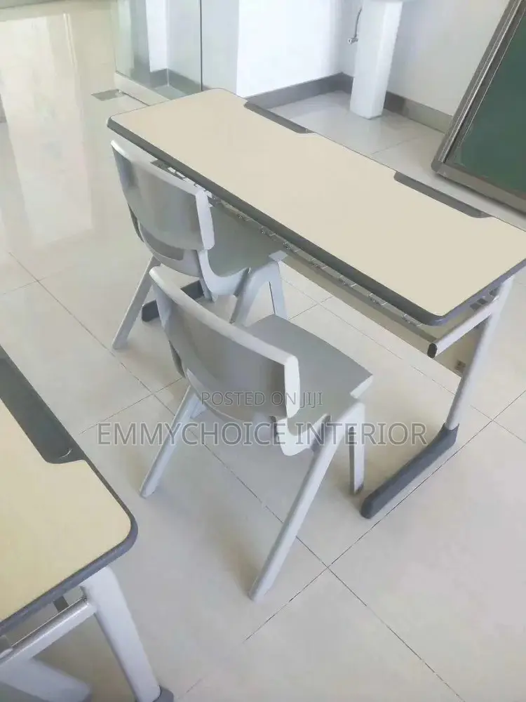 School Desk and Chair Set/ Double Seater