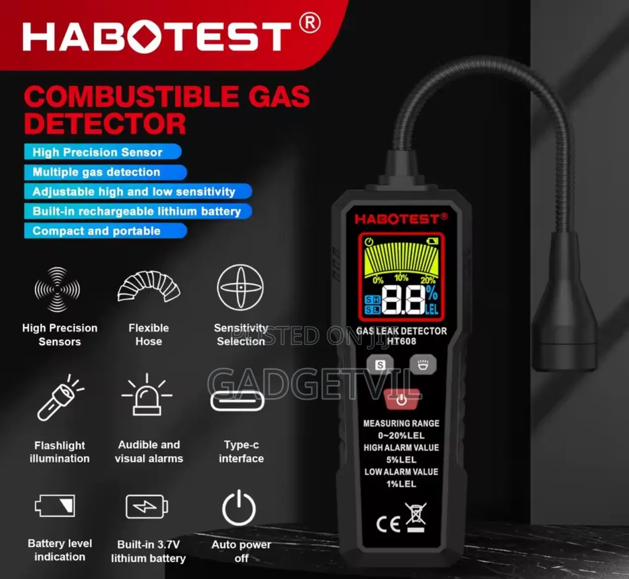 Combustible Gas Leak Detector