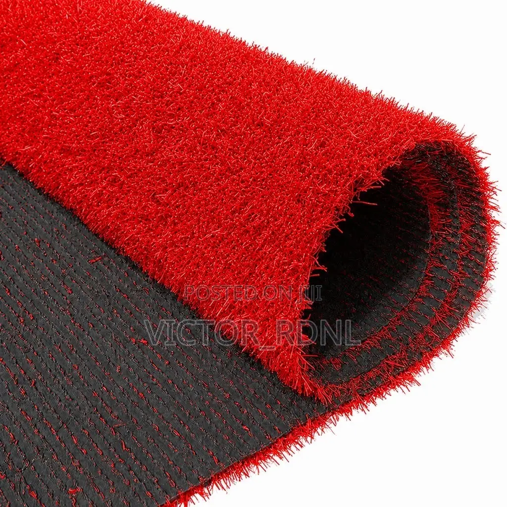 RED Artificial Carpet Grass