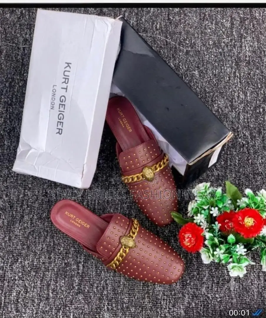 Original Kurt Geriger Half Shoe Comes With Branded Box