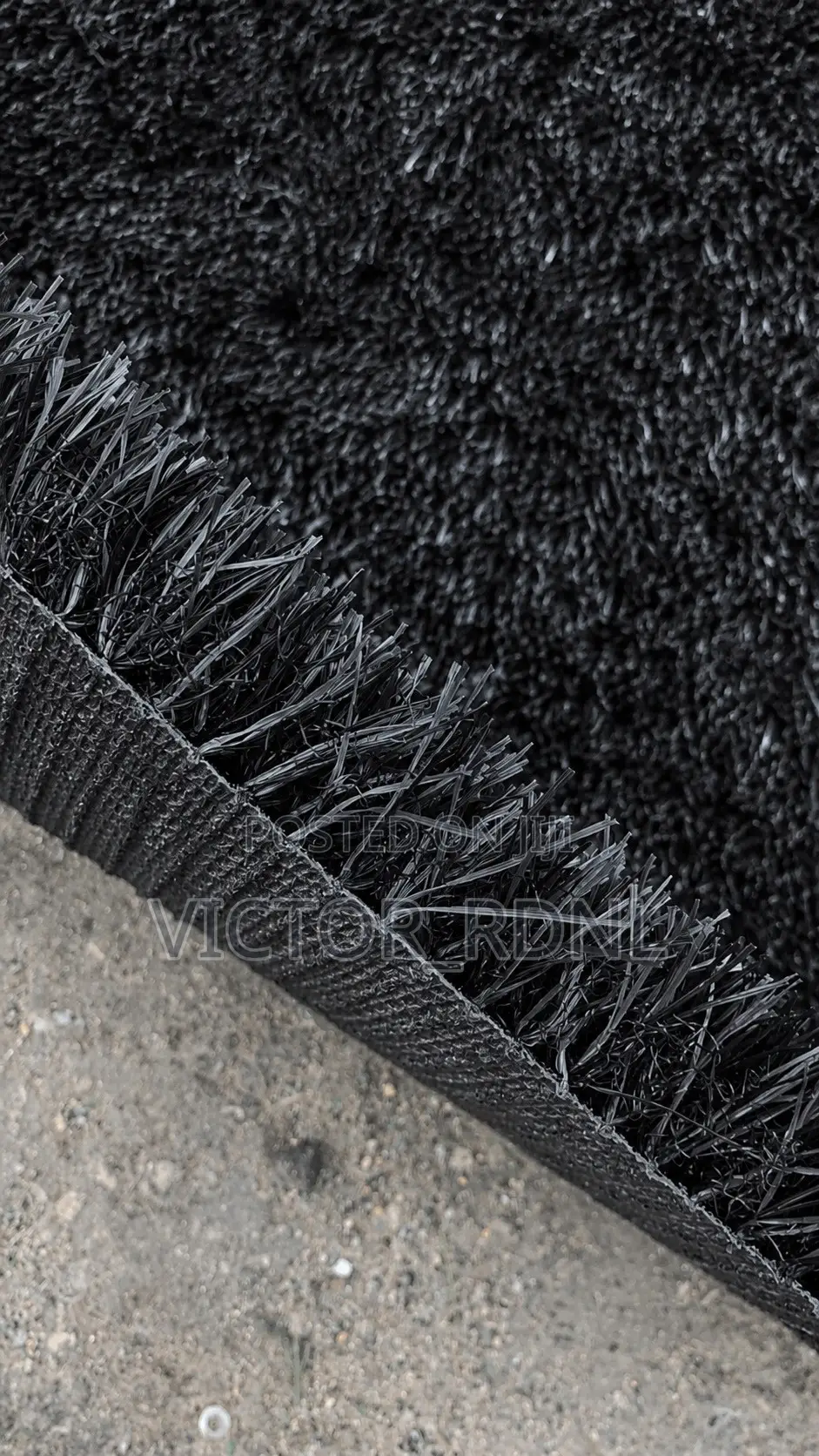 BLACK Artificial Carpet Grass