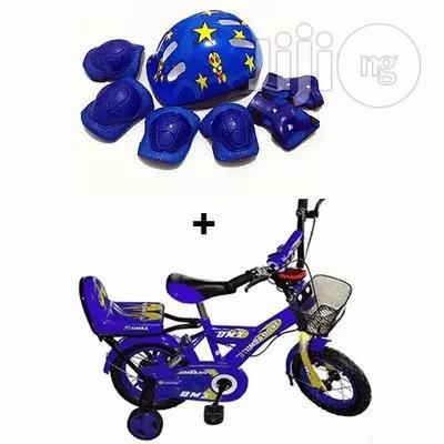 Children Bicycles + Safety Gears + Helmet- 2-5 Years - Blue