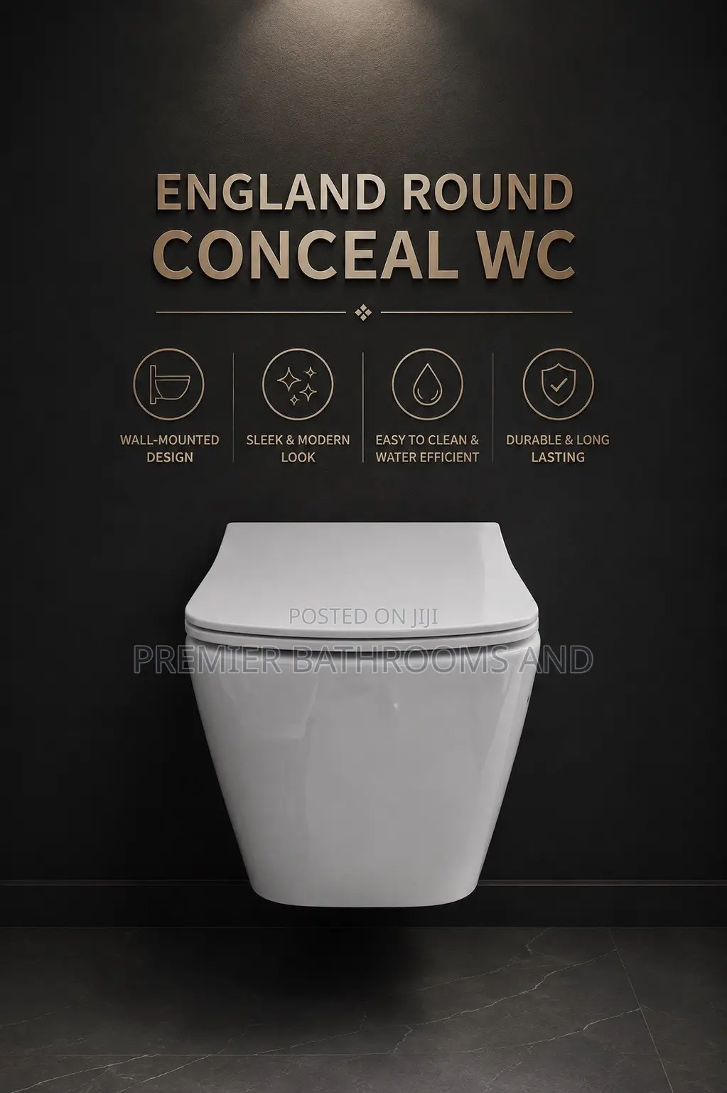 Conceal Water Closet Square