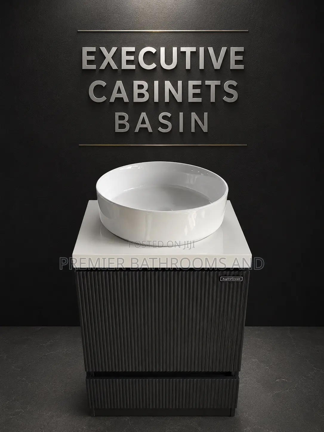 Cabinet Washing Hand Basin Black