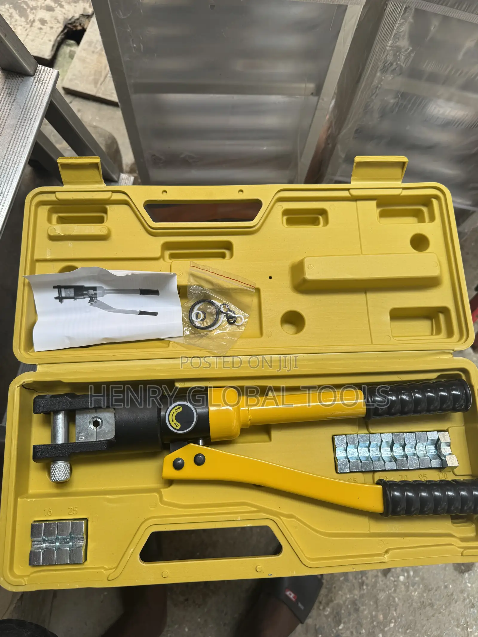 120mm Hydraulic Cable Lug Crimping Tool – Complete Set