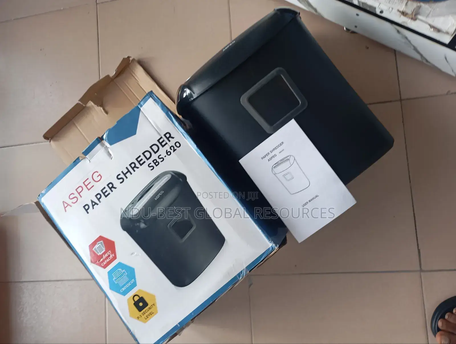 ASPEG SBS-620 Paper Shredder.