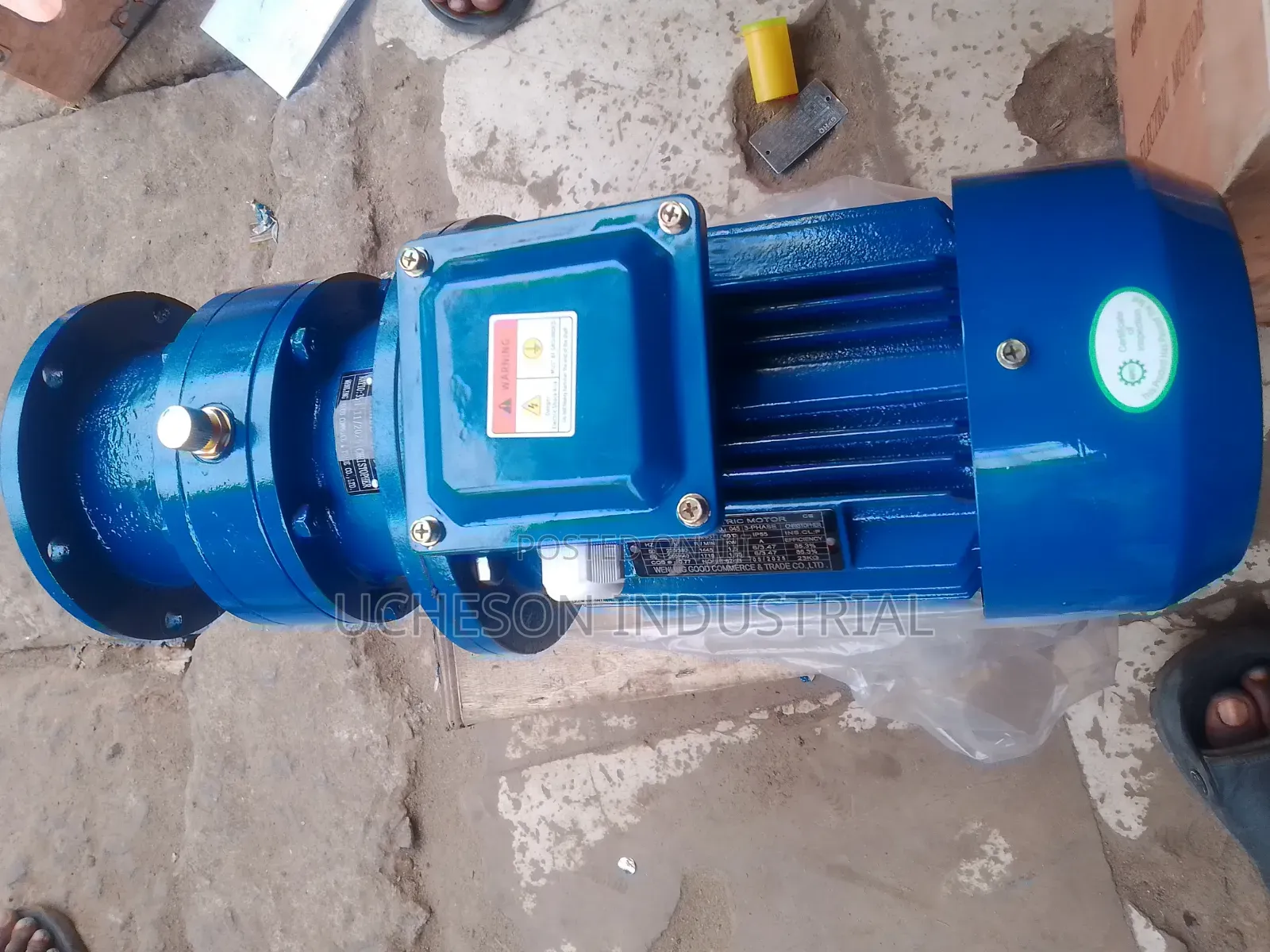 0.37kw Gearmotor Xwd2 Worm Gearbox Ratio 35-1