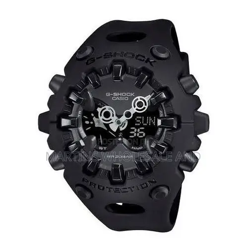 Matte Black Casio G-Shock GA-V01-1A Features a Bold Analog-Digital Dia