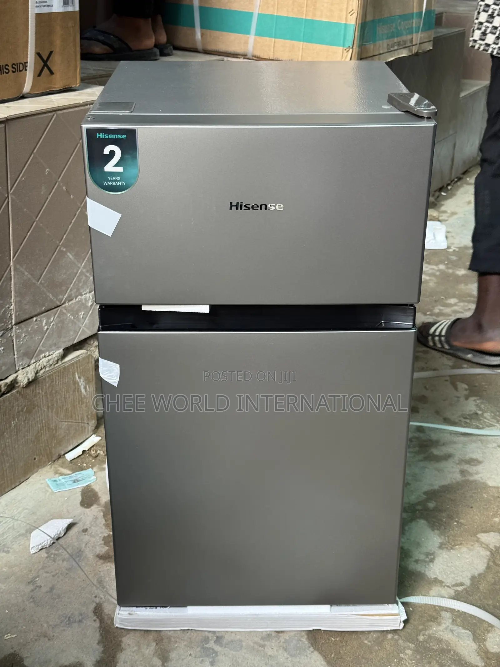 Original 120L Hisense Double Door Refrigerator With 2years Warranty