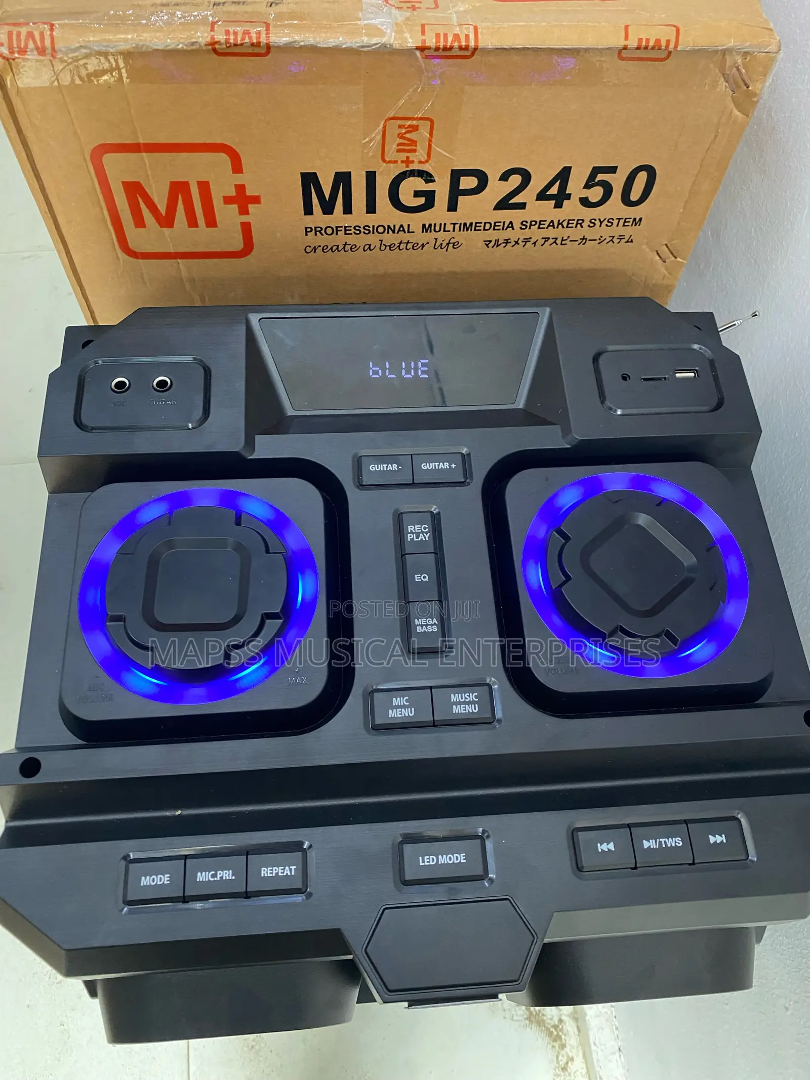 MI+ MIGP2450 Dual-Woofer Rechargeable Party Audio System