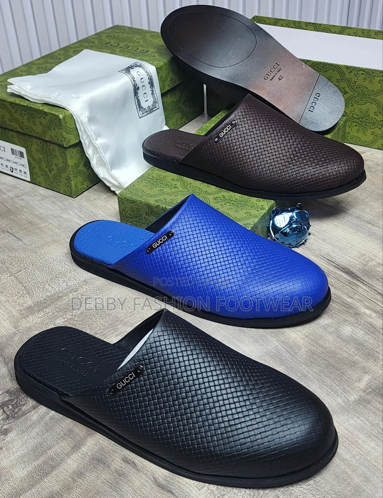 Enhance Your Look With Stylish Gucci Half Shoes, Now in Sizes 40–46.