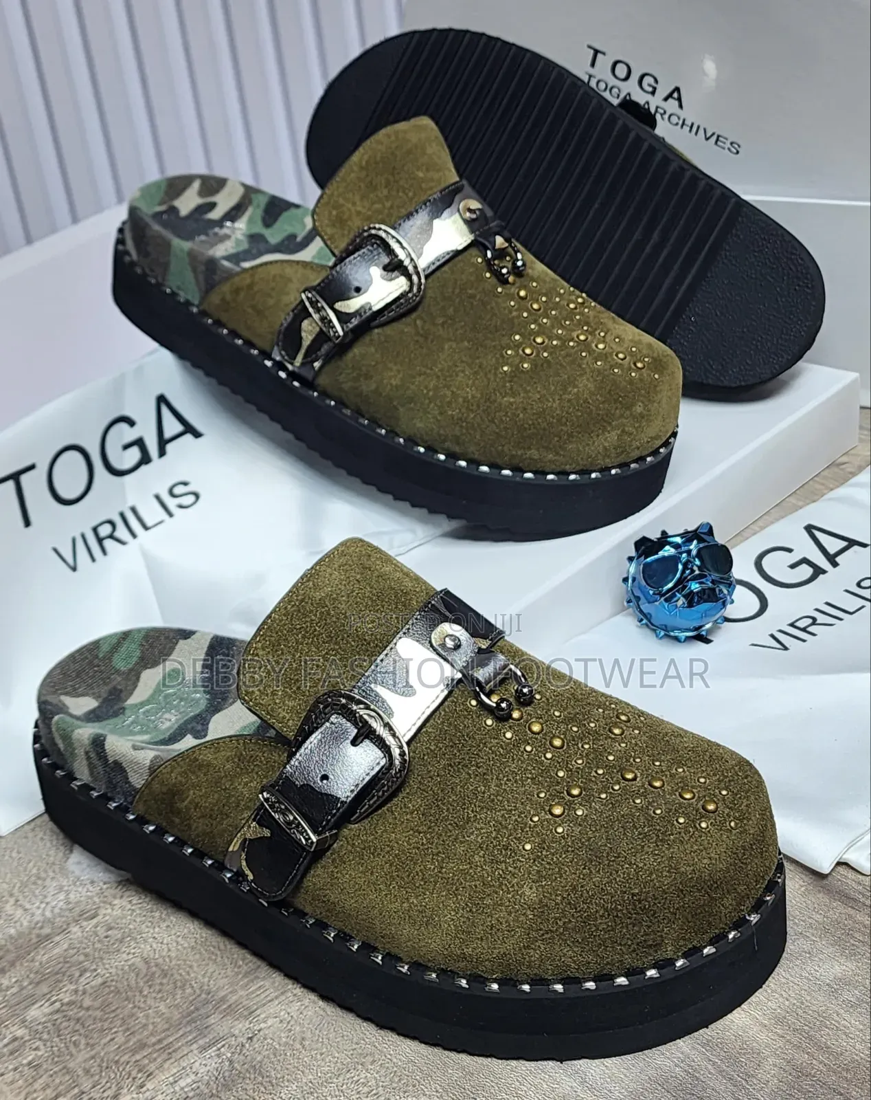 Transform Your Footwear Game With High-End Toga Virilis Half Shoes