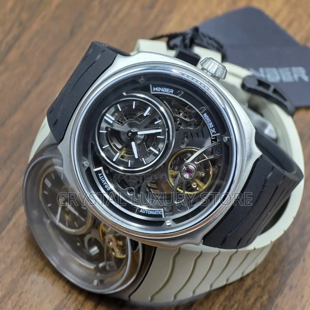 Minber Quality Luxury Men Automatic Engine Wristwatch