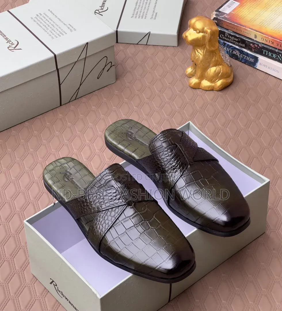 Brown Leather Half Shoe