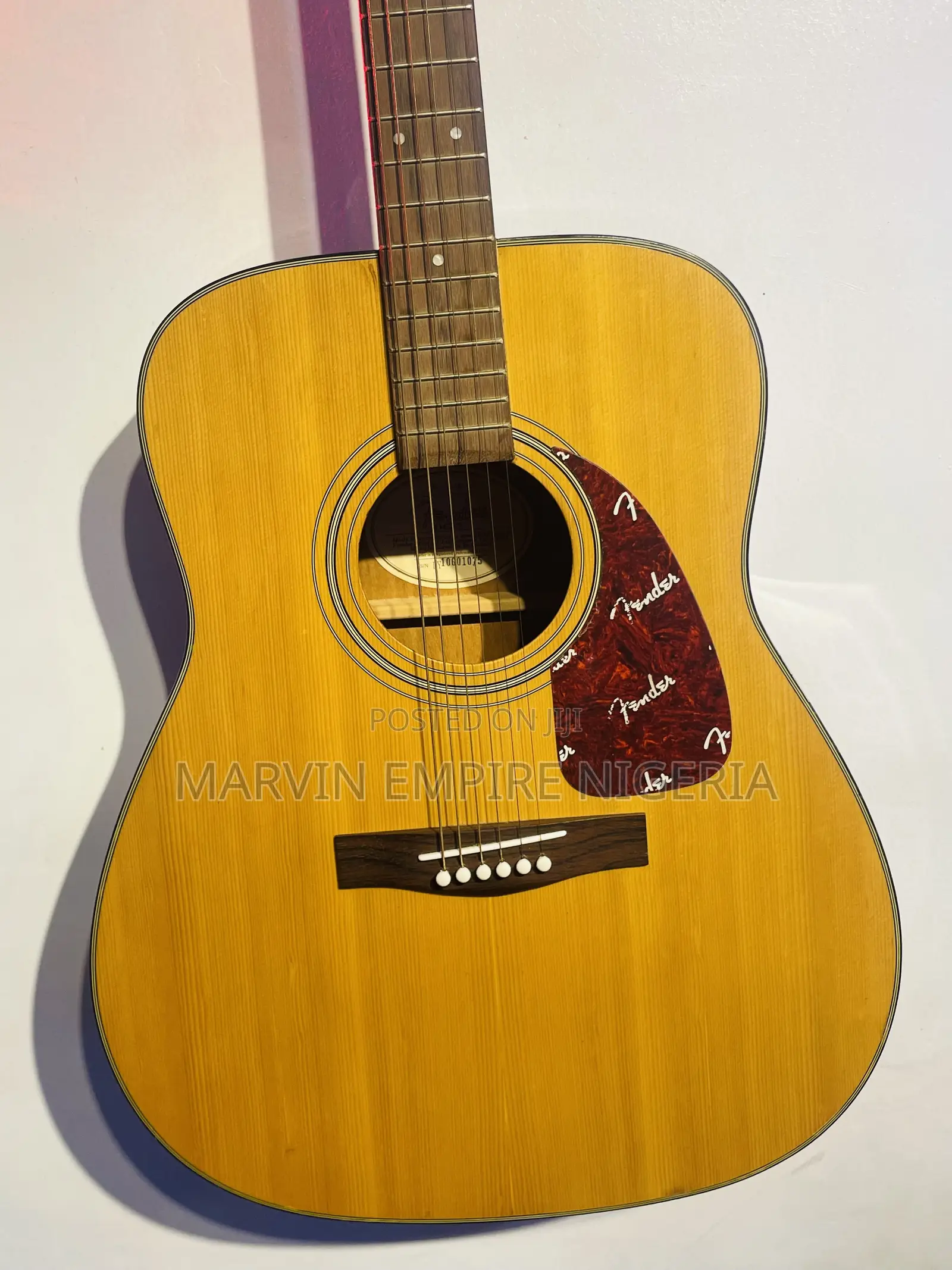 Original Fender DG-7 Acoustic Guitar Dreadnought With Bag
