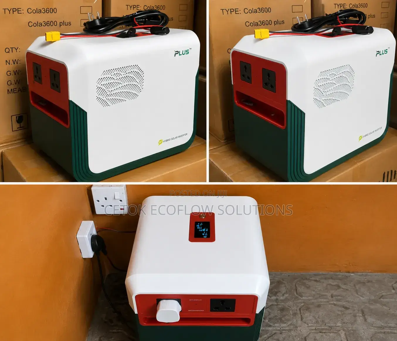 Cola Solar 3600 Plus 2.2kva(2,200W) 3.6kwh Solar Gen Power Station
