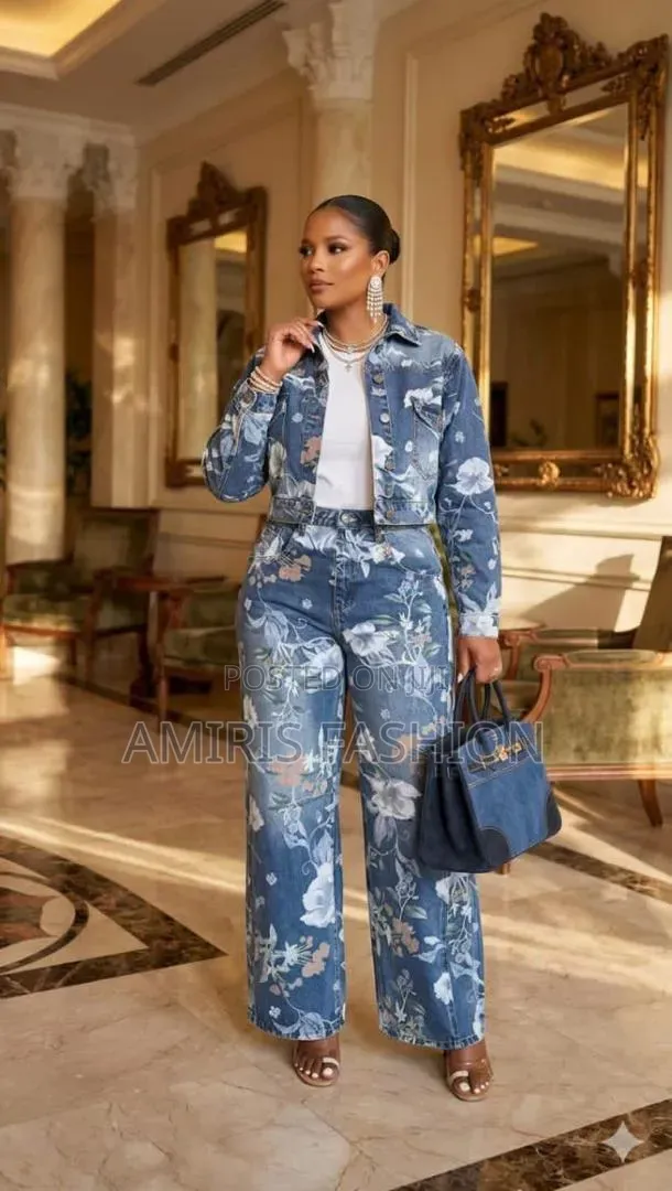 Beautiful Jean Trousers With Jacket