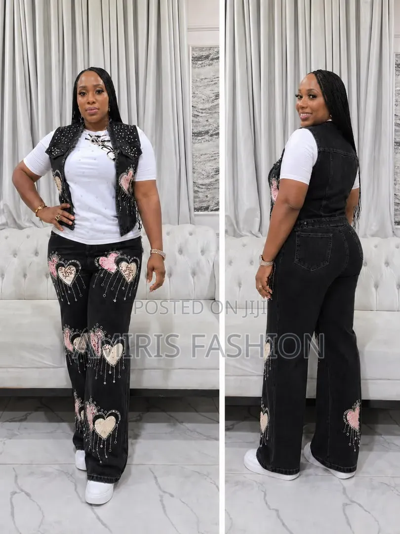 Beautiful Jean Trousers With Jacket