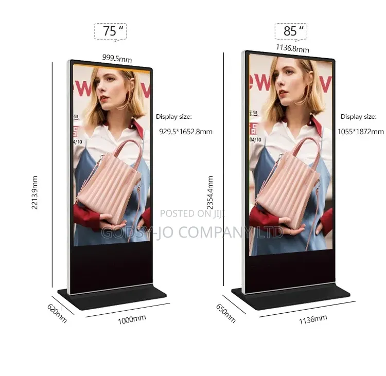 43′′/55′′Freestanding Digital Signage Display Advertising Screen Kiosk