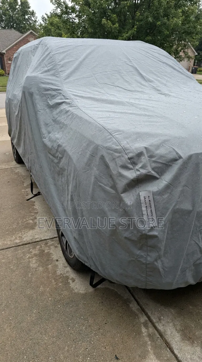 100% Foreign Waterproof Double Layer Outdoor Full Car Cover.