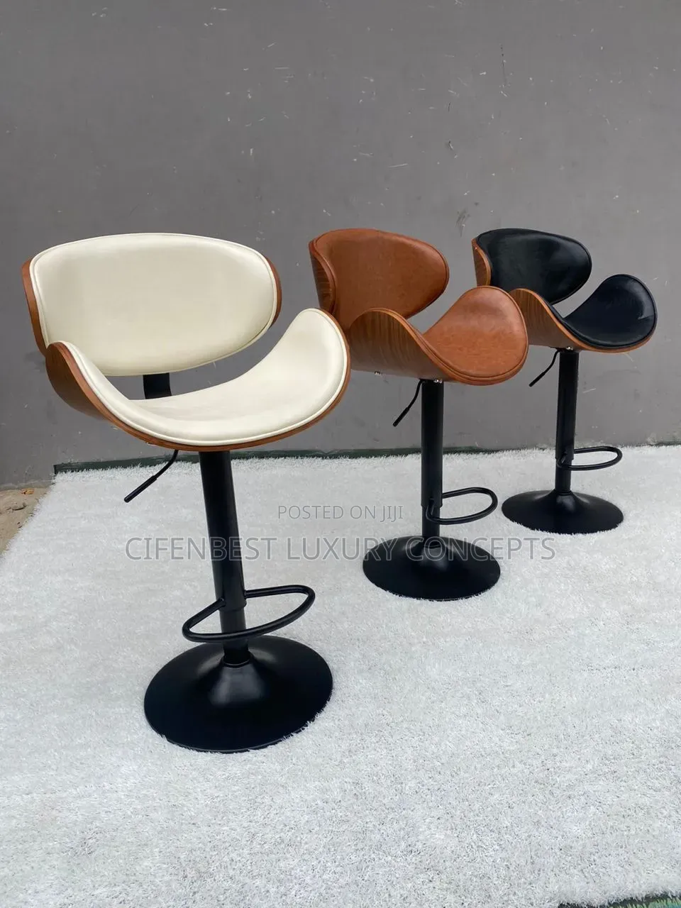 Adjustable Sofa Padded Bar Stool