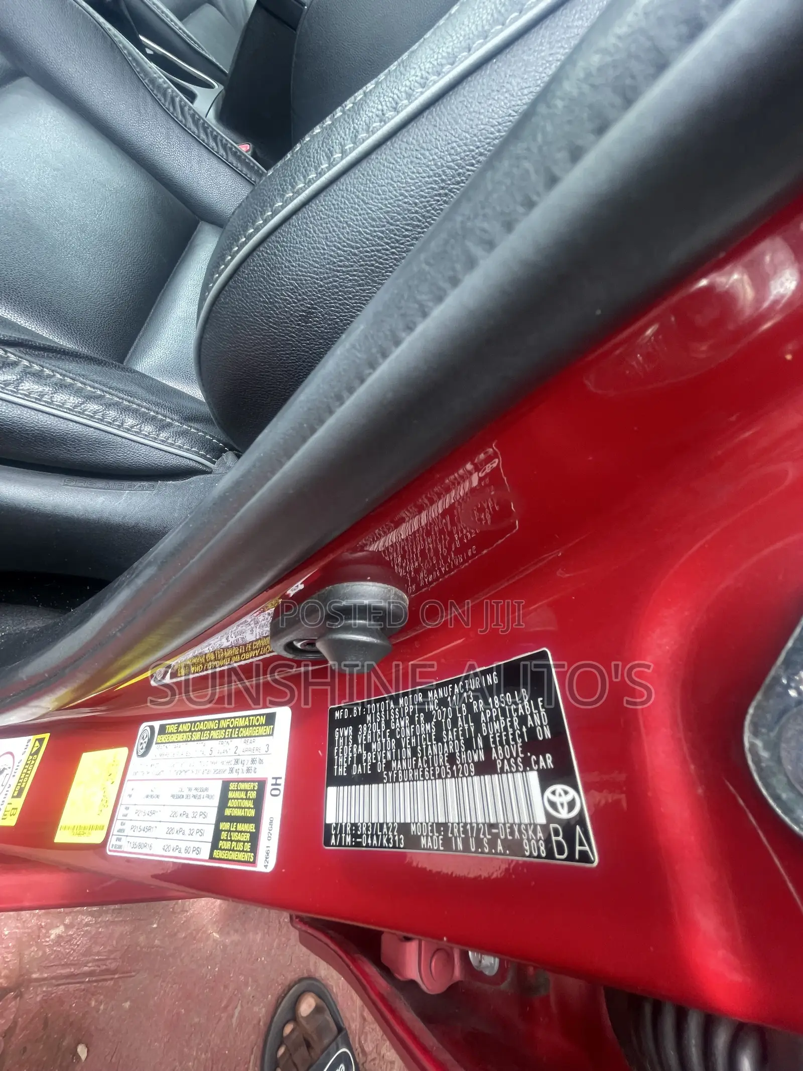 Toyota Corolla 2014 Red