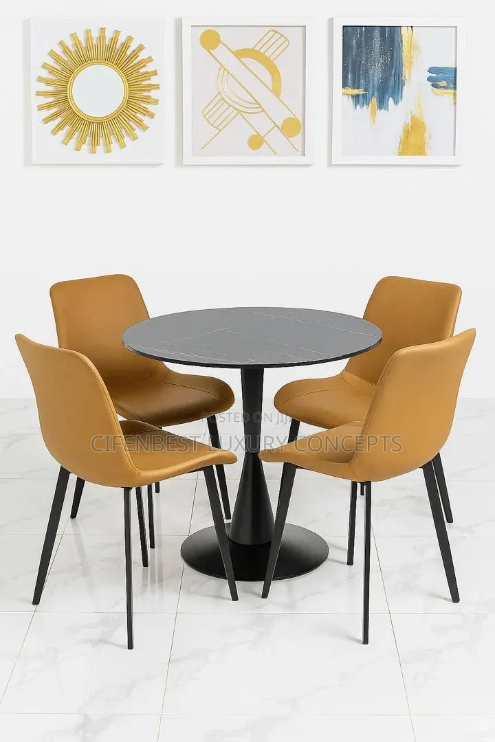 Luxury Round Top Dinning/Restaurant Table and 4 Chairs