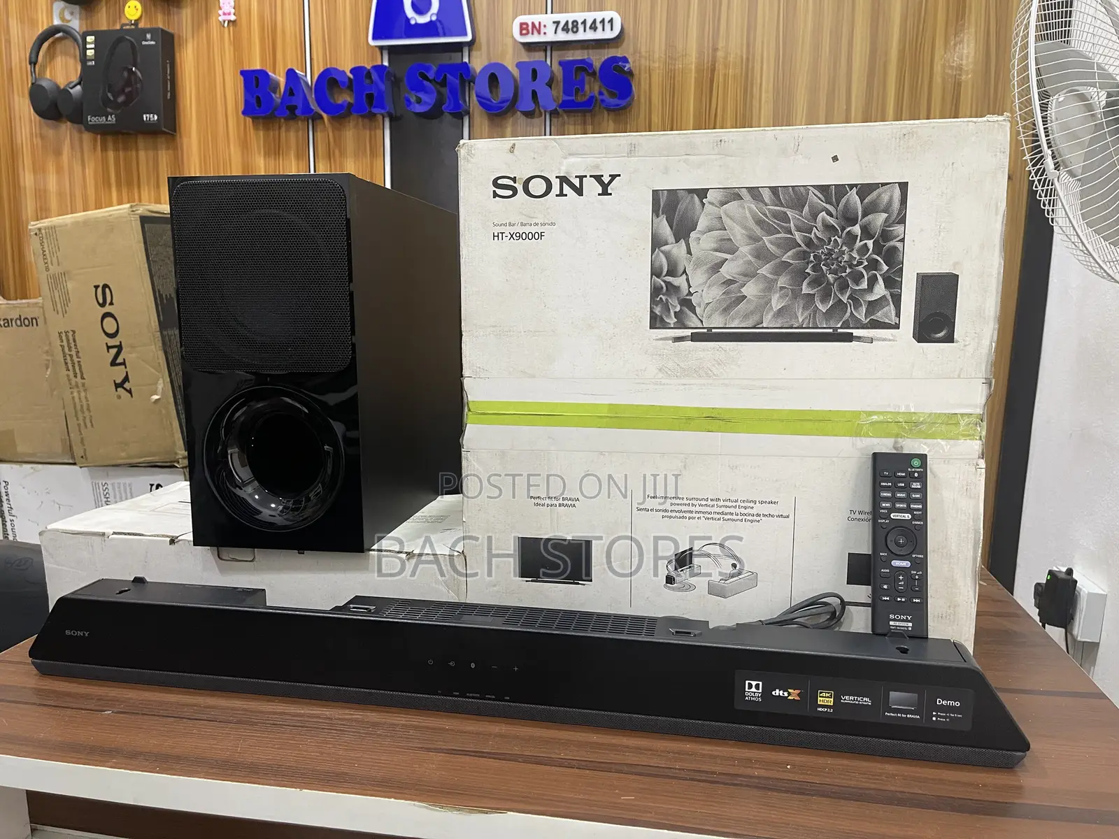 Open Boxed Sony Ht-X9000f Wireless Soundbar With Dolby Atmos