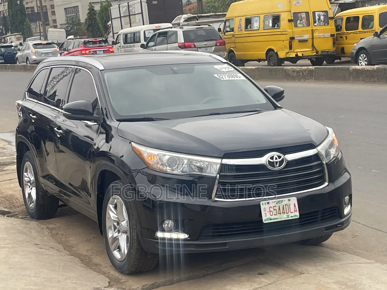Toyota Highlander Limited 4dr SUV AWD (3.5L 6cyl 6A) 2015 Black