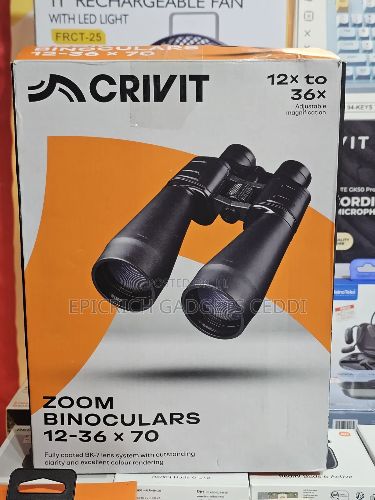 Crivit Professional Binoculars 12 - 36 X 70