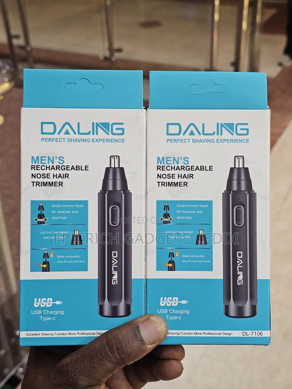 Rechargeable Nose Hair Trimmer for Men and Women
