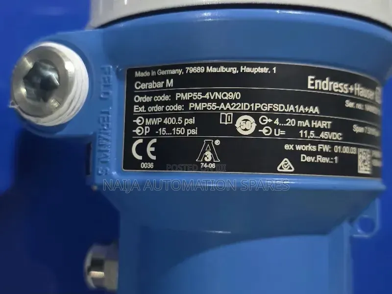 PMP55-AA22ID1PGFSDJA1A | E+H Absolute and Gauge Pressure Cerabar PMP55