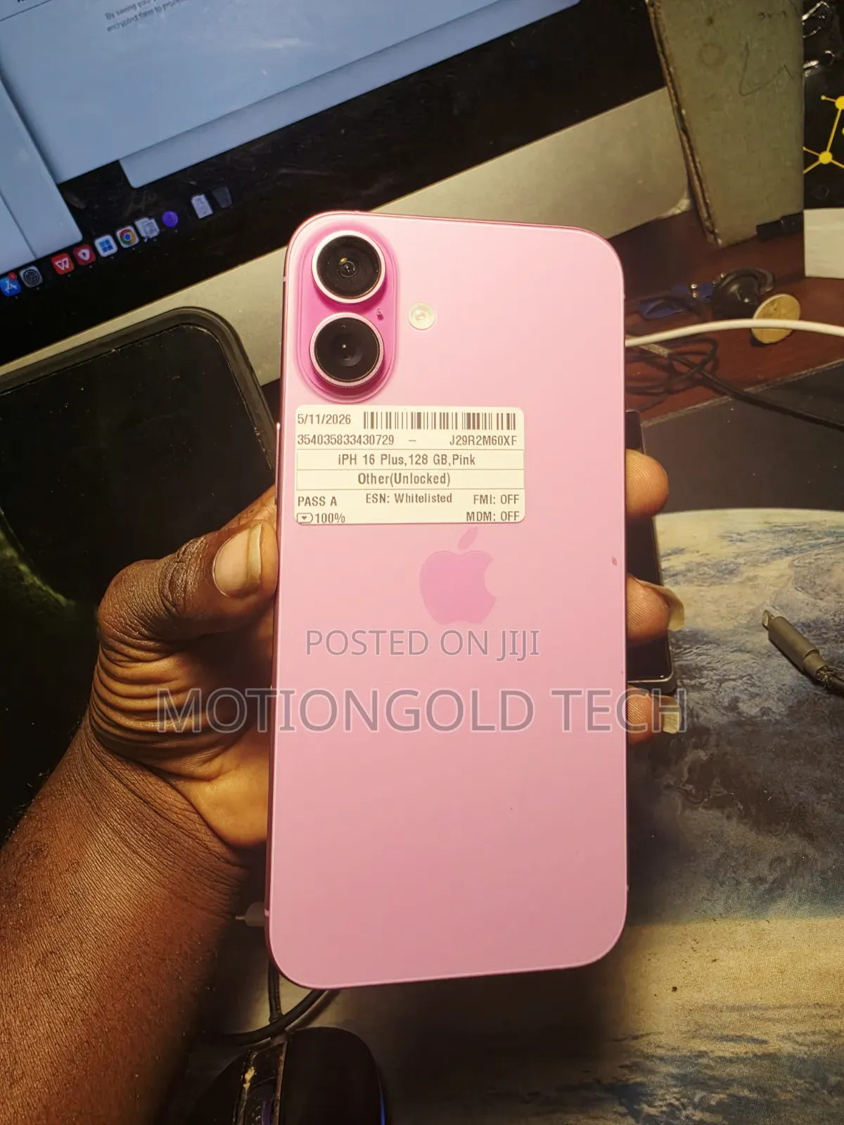 New Apple iPhone 16 Plus 128 GB Pink
