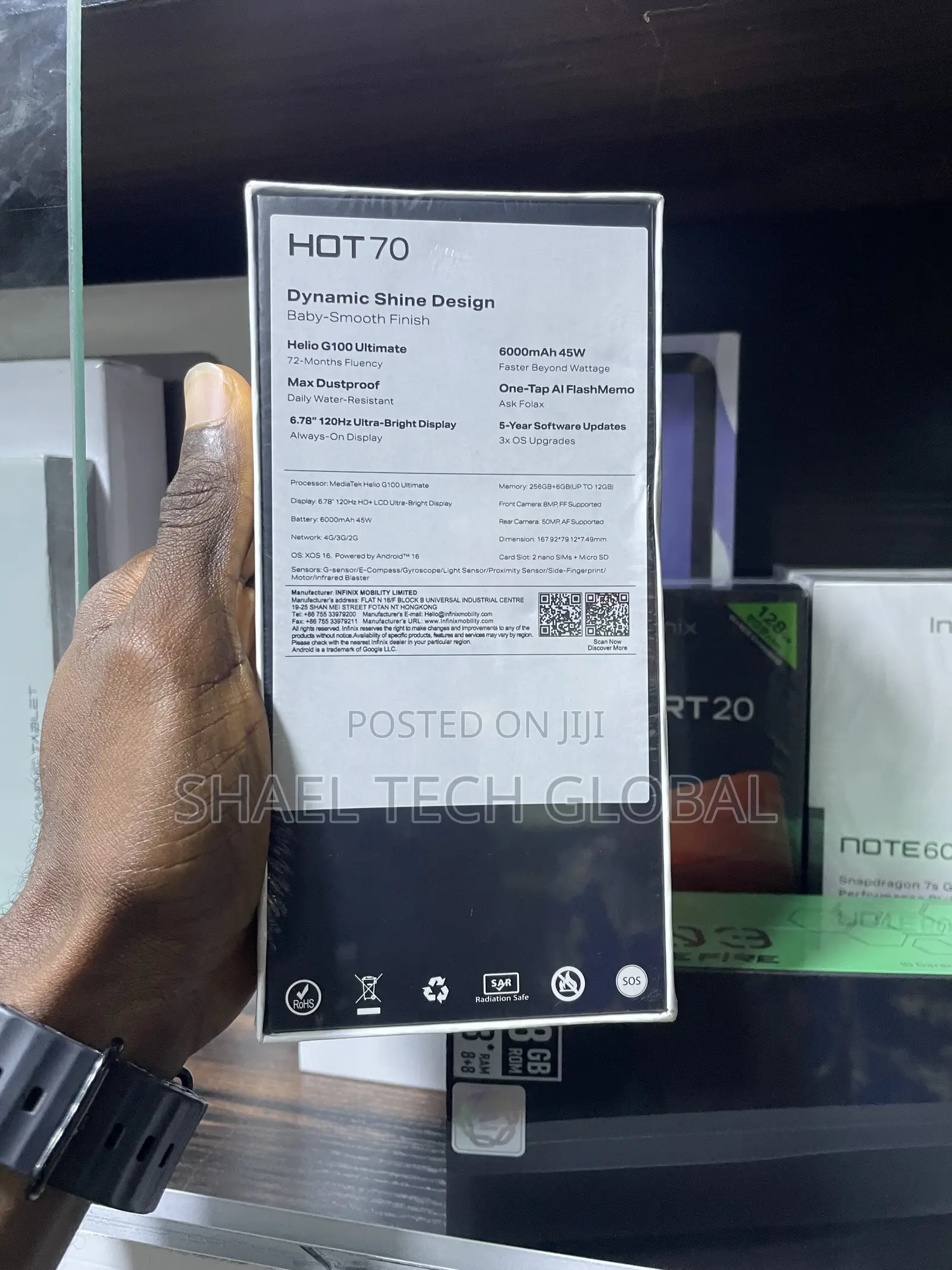 New Infinix Hot 70 256 GB