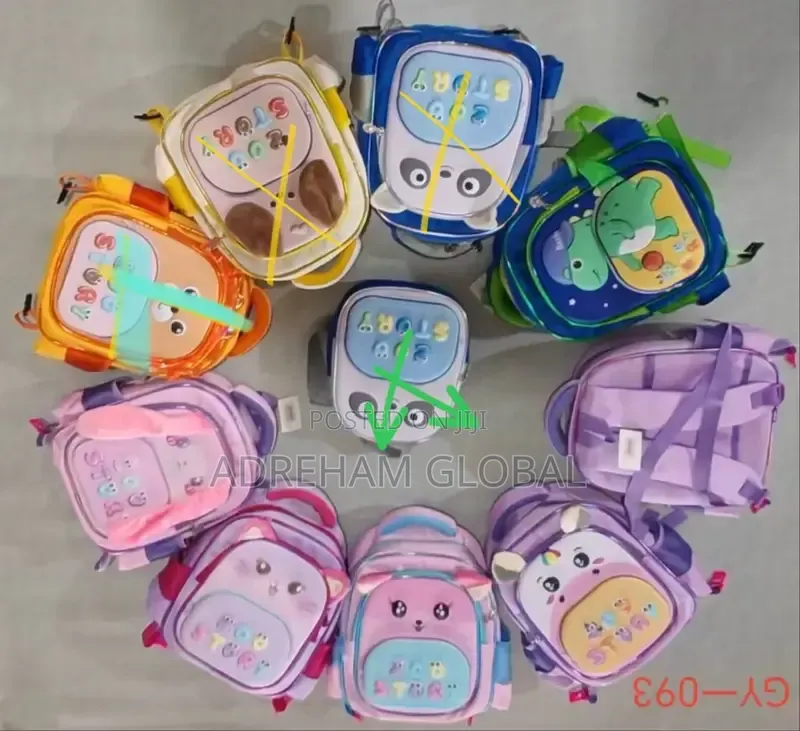 Cute Kiddies Character Hard Shell Beginner School Bag
